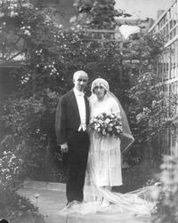 Wedding portrait of Julian Abele and Marguerite Bulle